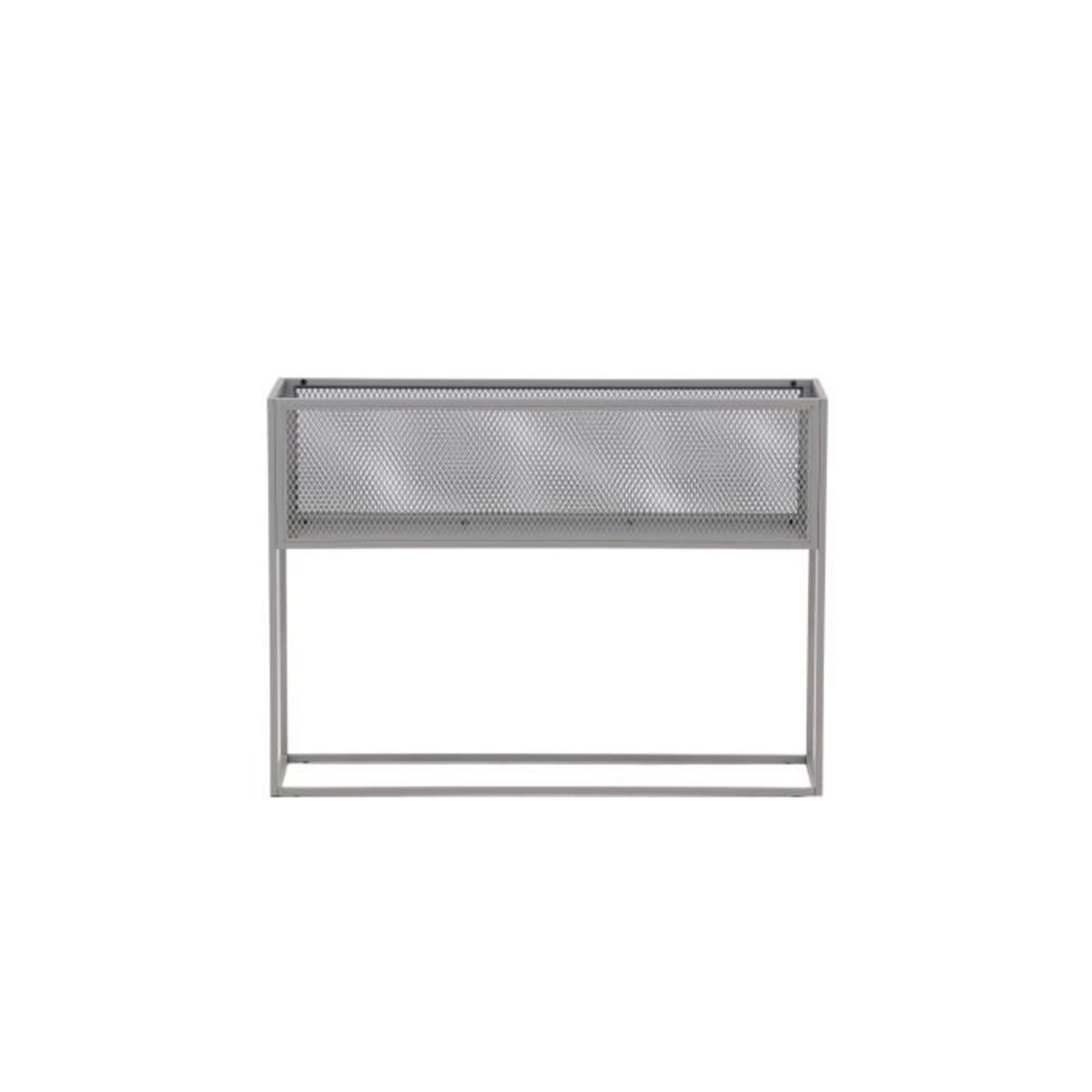 Paris Prix Console Design en Métal  Netz  110cm Gris Clair