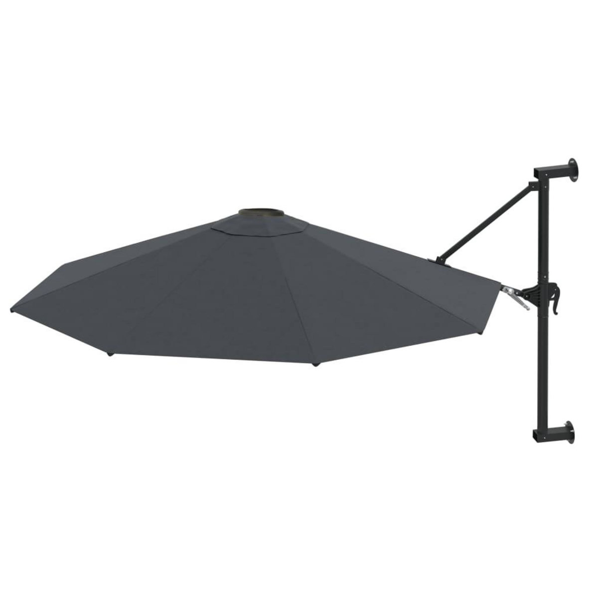 VIDAXL Parasol mural avec mat metallique 300 cm Anthracite
