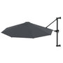 Voir la diapositive 2 : VIDAXL Parasol mural avec mat metallique 300 cm Anthracite