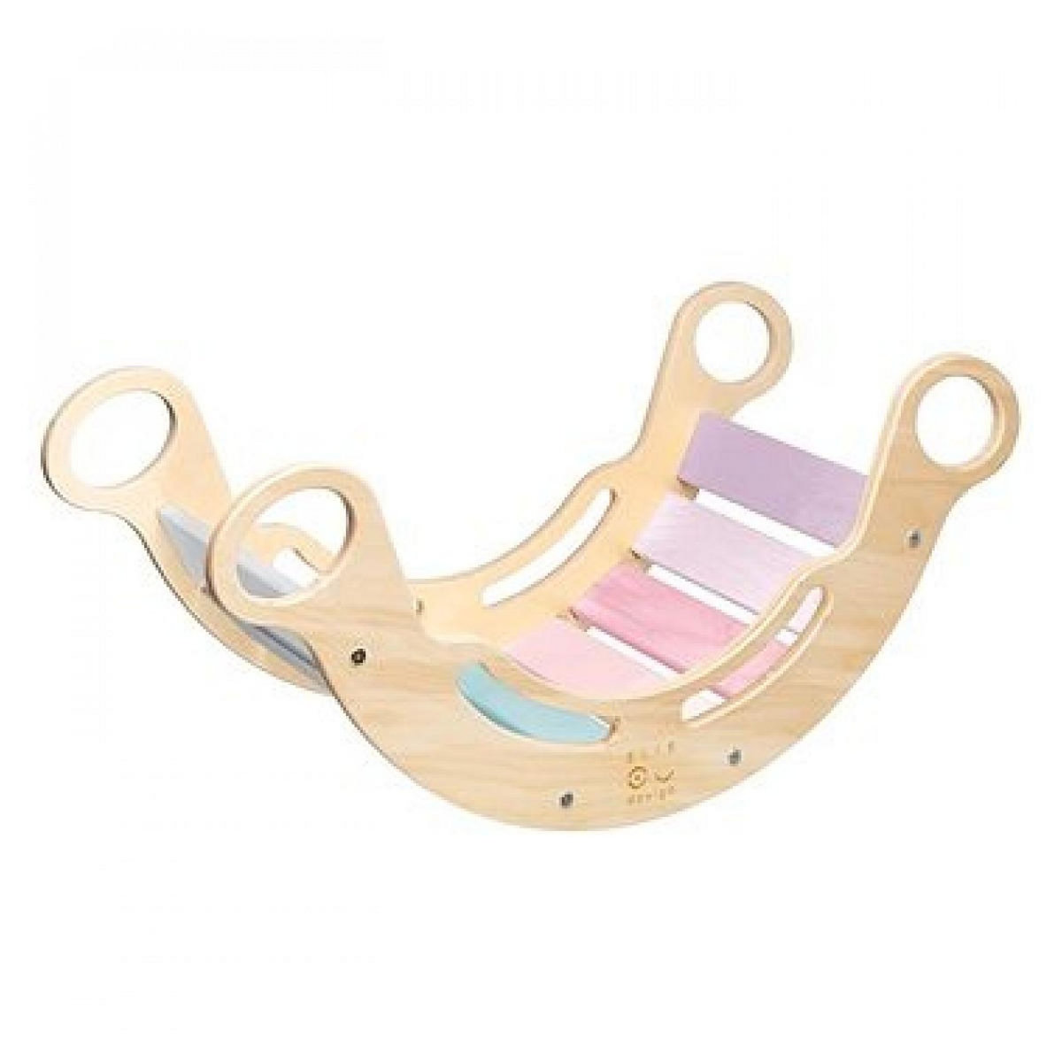 ELIS DESIGN Bascule arc-en-ciel à bascule Montessori