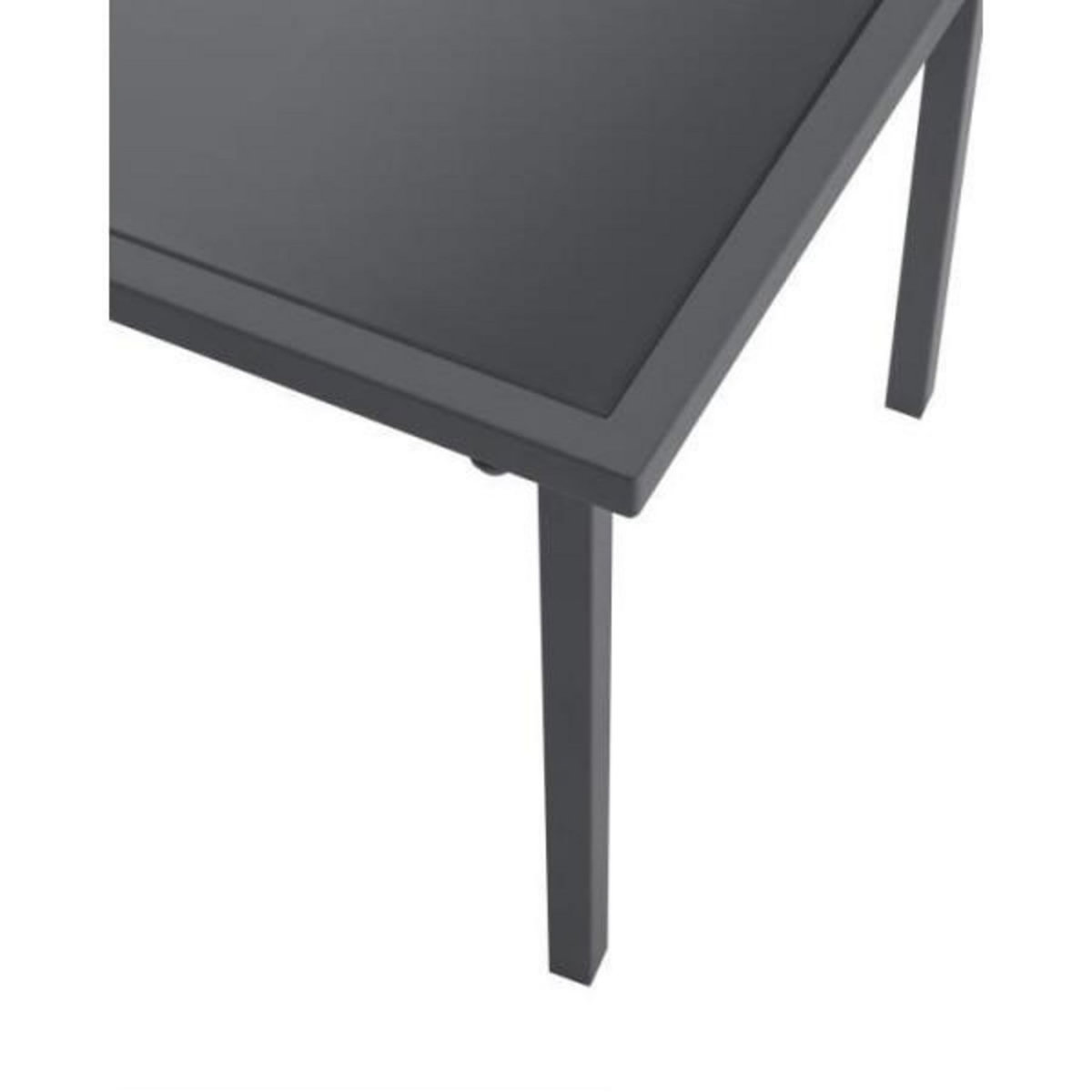 MARKET24 Salon de jardin CEBU - Structure Acier - 4 personnes - Gris