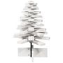 Voir la diapositive 4 : VIDAXL Arbre de Noël en bois pour decoration blanc 60 cm pin massif