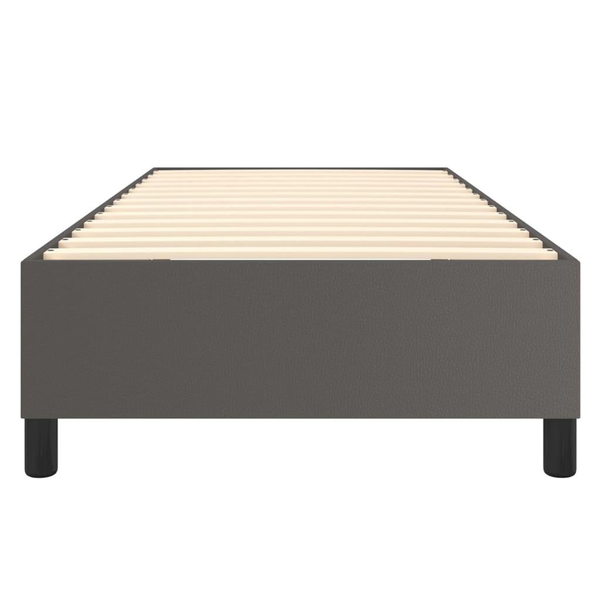 Voir la diapositive 5 : VIDAXL Cadre de lit sans matelas gris 90x200 cm similicuir