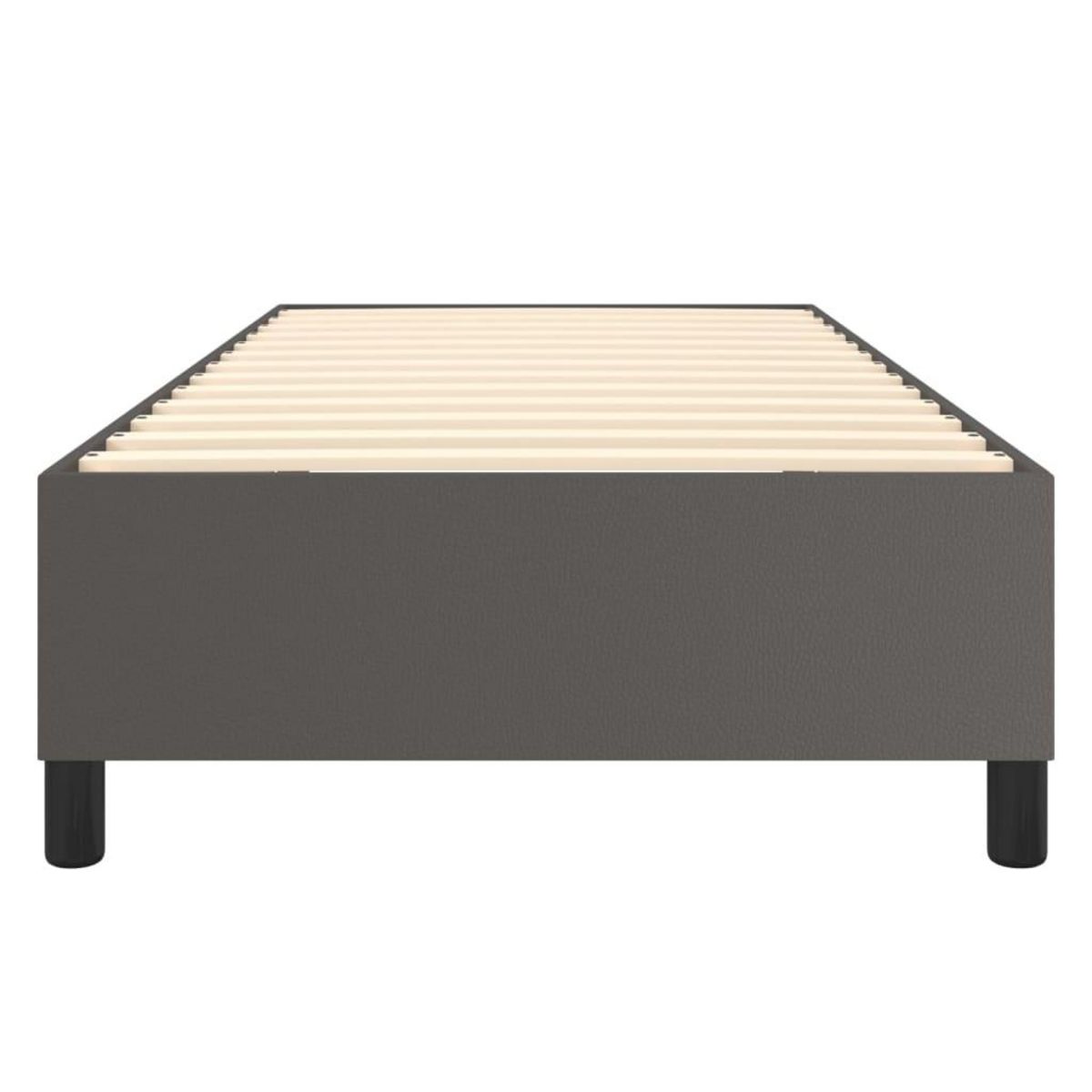 VIDAXL Cadre de lit sans matelas gris 90x200 cm similicuir