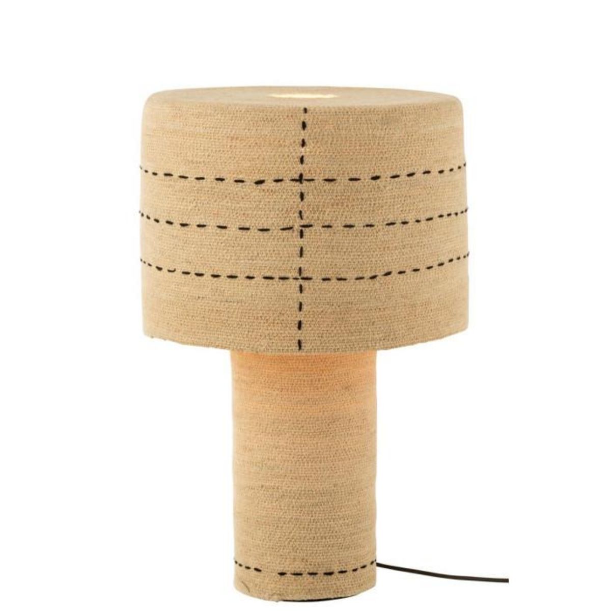 Paris Prix Lampe à Poser  Lignes de Pointillés  60cm Naturel