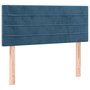 Voir la diapositive 4 : VIDAXL Tete de lit a LED Bleu fonce 100x5x78/88 cm Velours