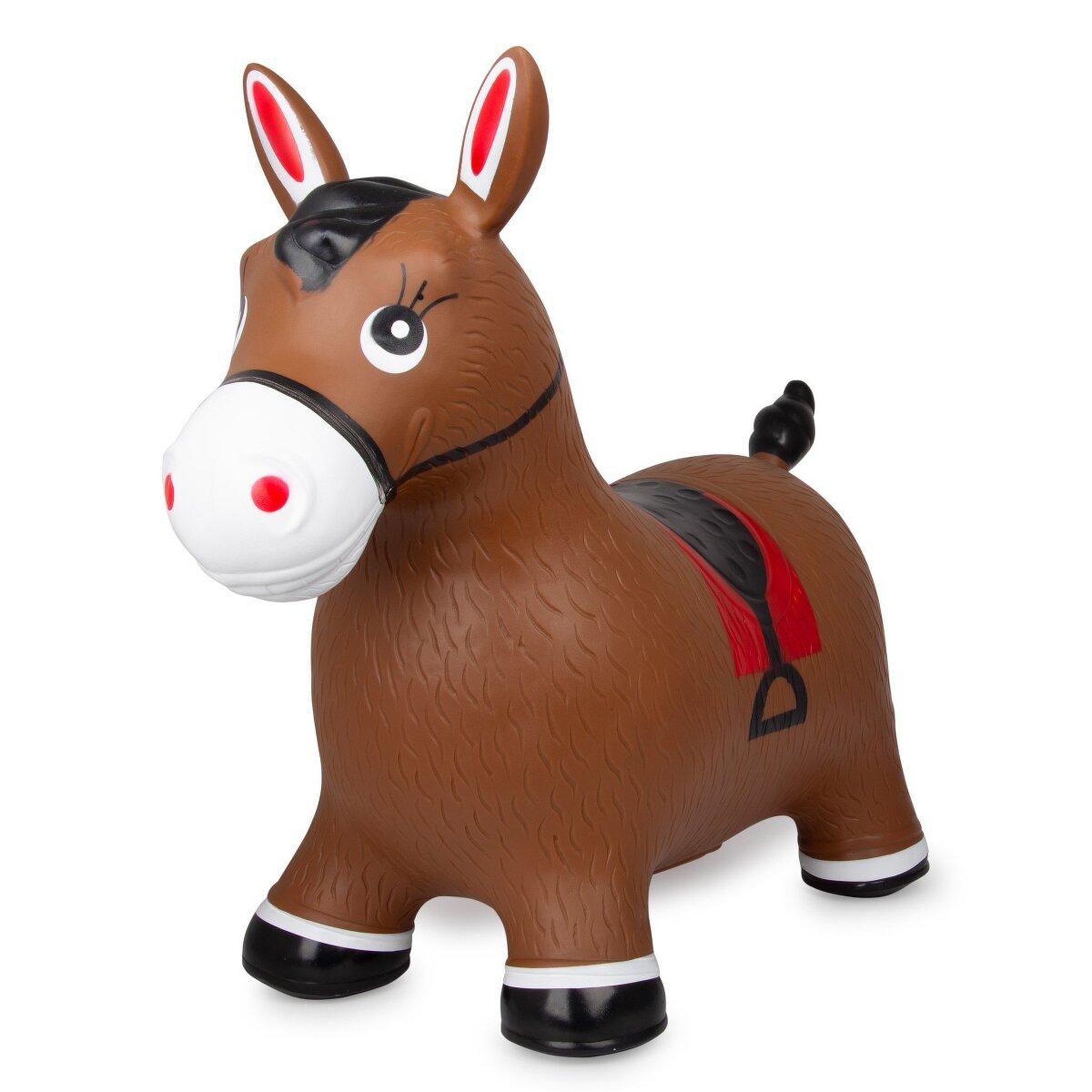 Jamara Animal rebondissante cheval hoppydoo brun avec pompe
