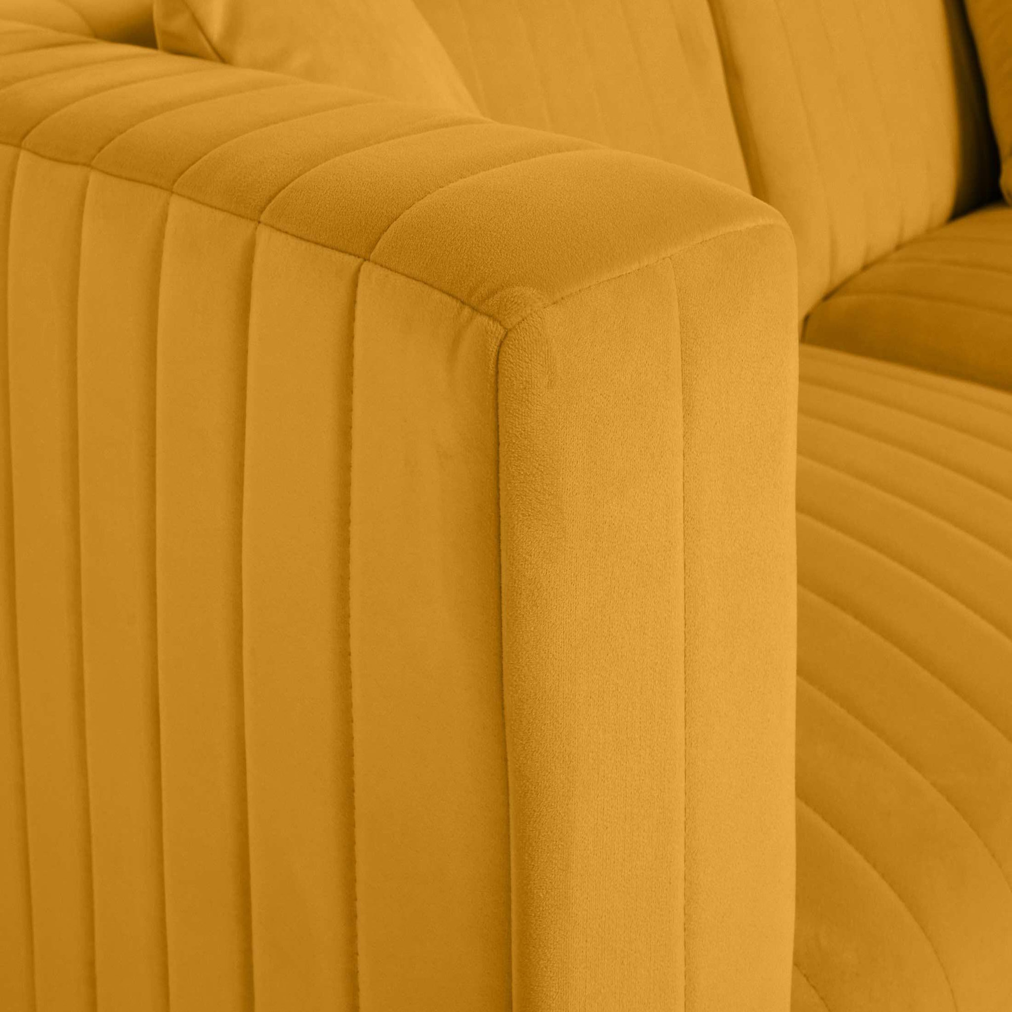 Voir la diapositive 5 : BEST MOBILIER Nova - canapé modulable d'angle droit - 5 places - en velours