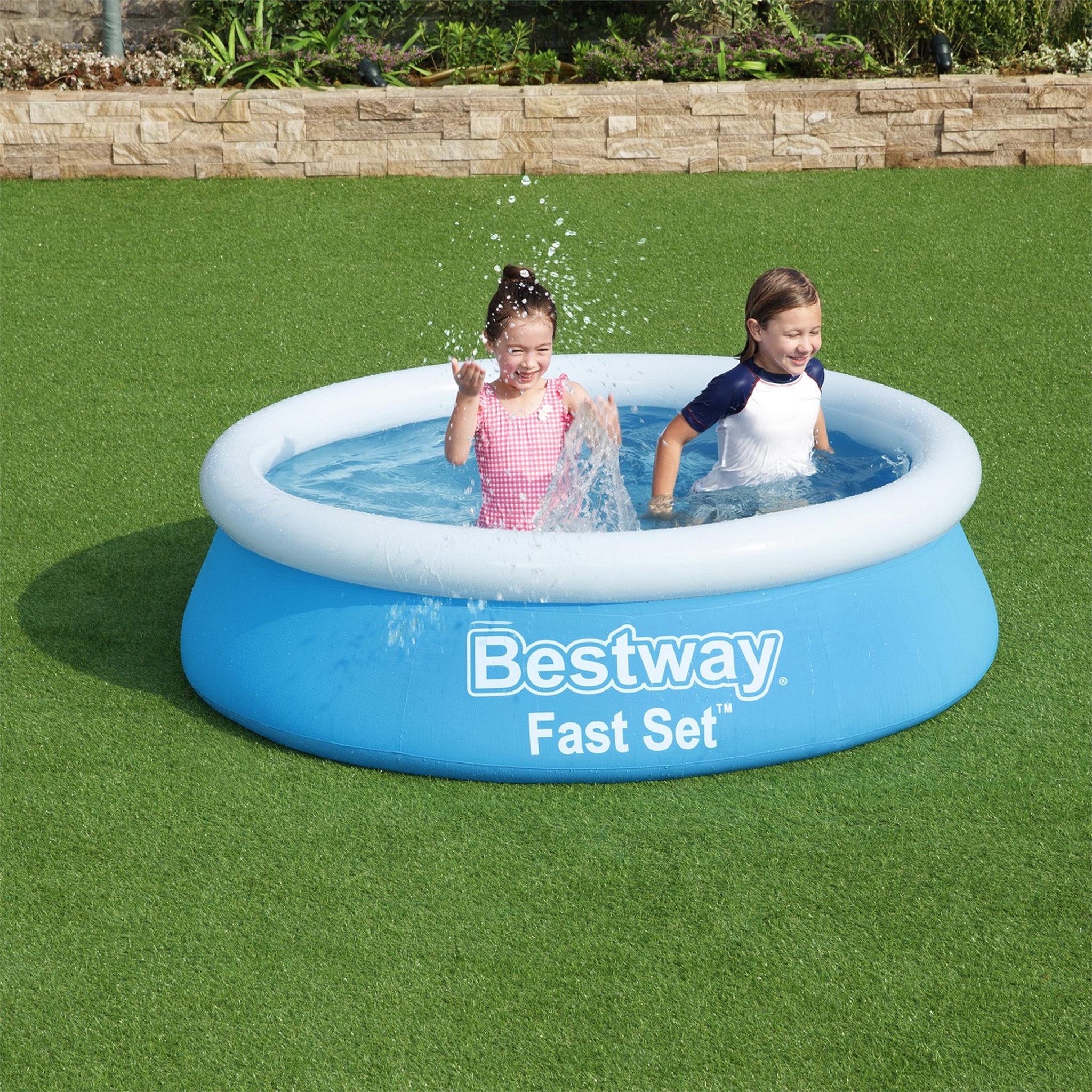 Voir la diapositive 1 : BESTWAY Piscine autoportée ronde 183x51cm Fast Set