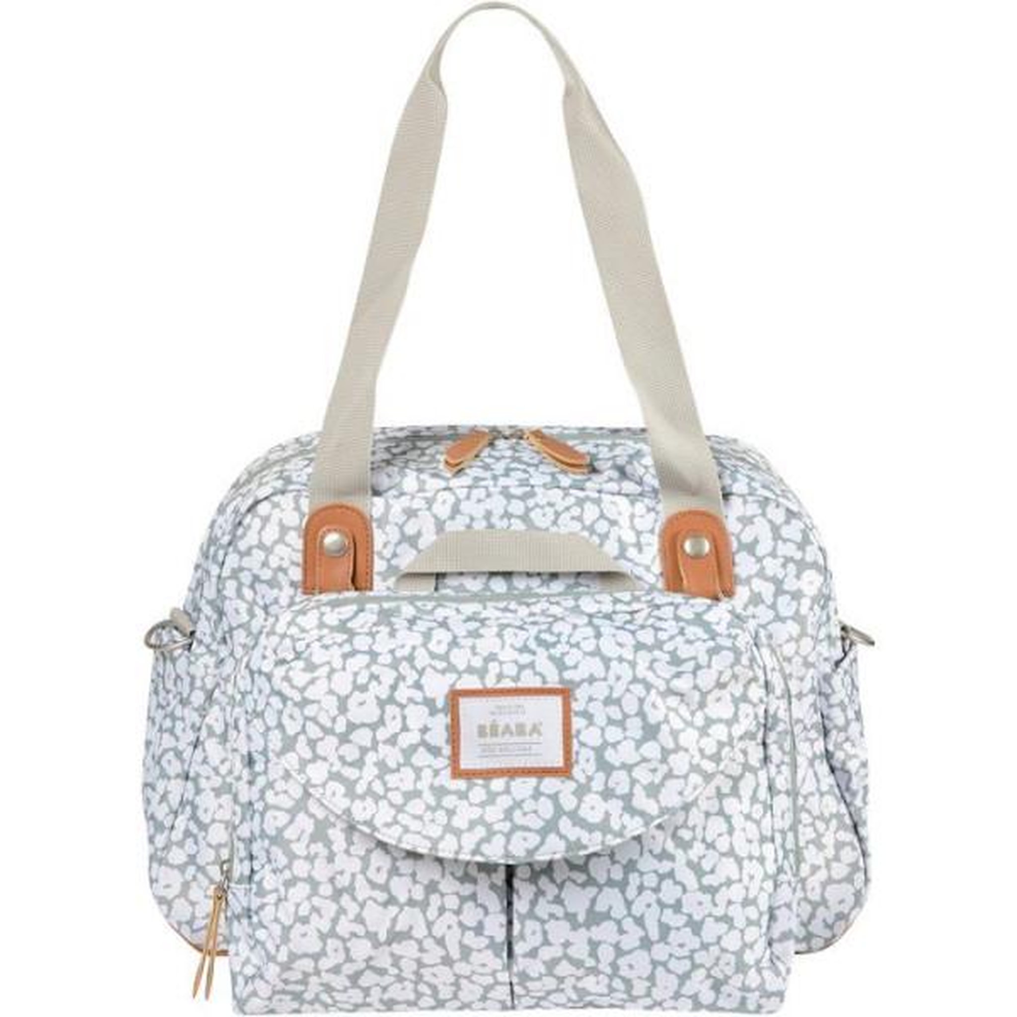 MARKET24 Sac à langer - BÉABA - Genève - cherry blossom - grande contenance - attaches poussette - accessoires inclus