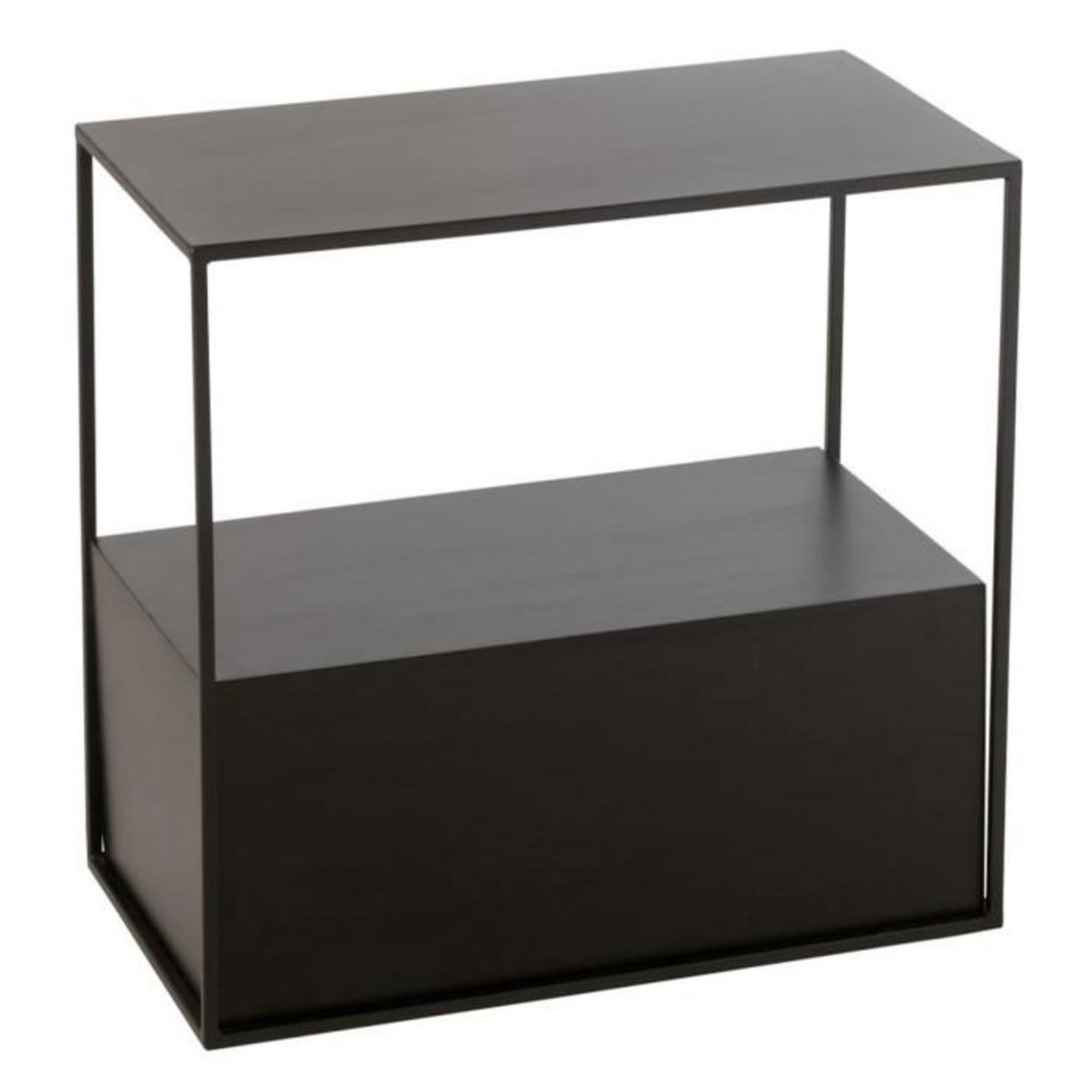 Paris Prix Table d'Appoint en Métal  Maryanne  57cm Noir