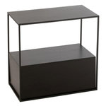 Paris Prix Table d'Appoint en Métal  Maryanne  57cm Noir