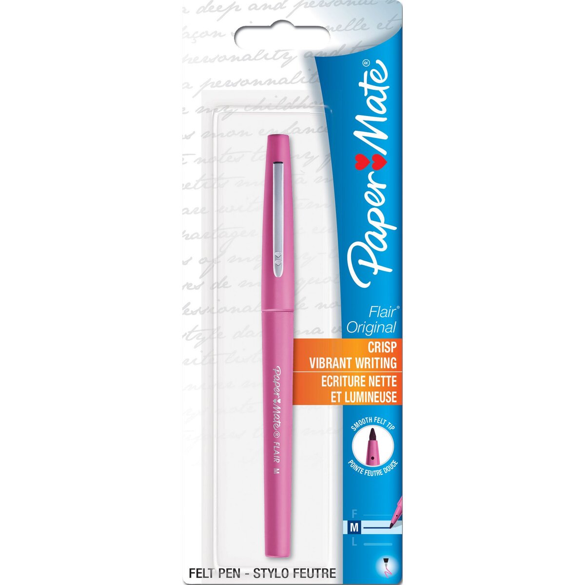 PAPERMATE Stylo feutre Flair Original pointe moyenne - rose