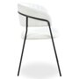 Voir la diapositive 5 : Paris Prix Lot de 8 Chaises en Bouclette  Batora  79cm Crème & Noir