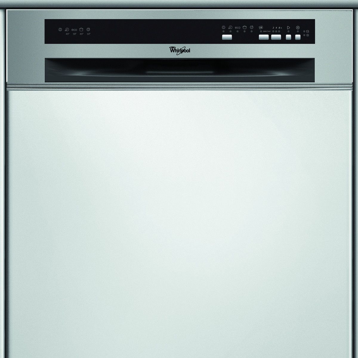 WHIRLPOOL Lave vaisselle ADG 5820IXA+, 12 couverts, 60 cm, 48 dB, semi-encastrable, Départ différé