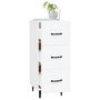 Voir la diapositive 4 : VIDAXL Buffet blanc 34,5x34x90 cm bois d'ingenierie