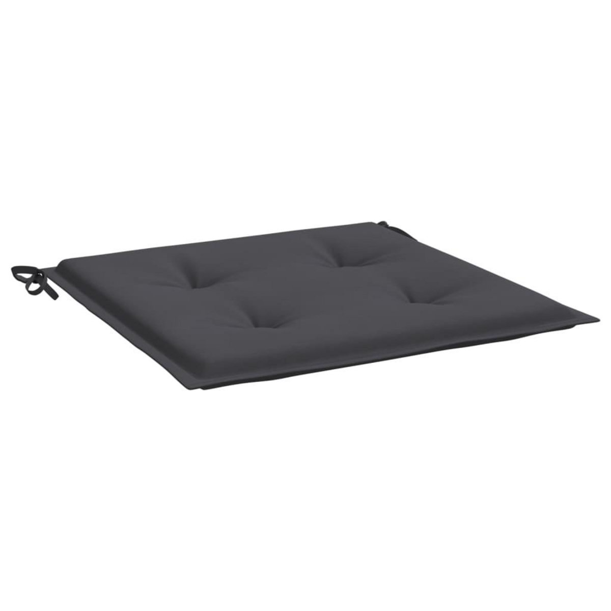 VIDAXL Coussins de chaise de jardin lot de 2 anthracite 40x40x3 cm
