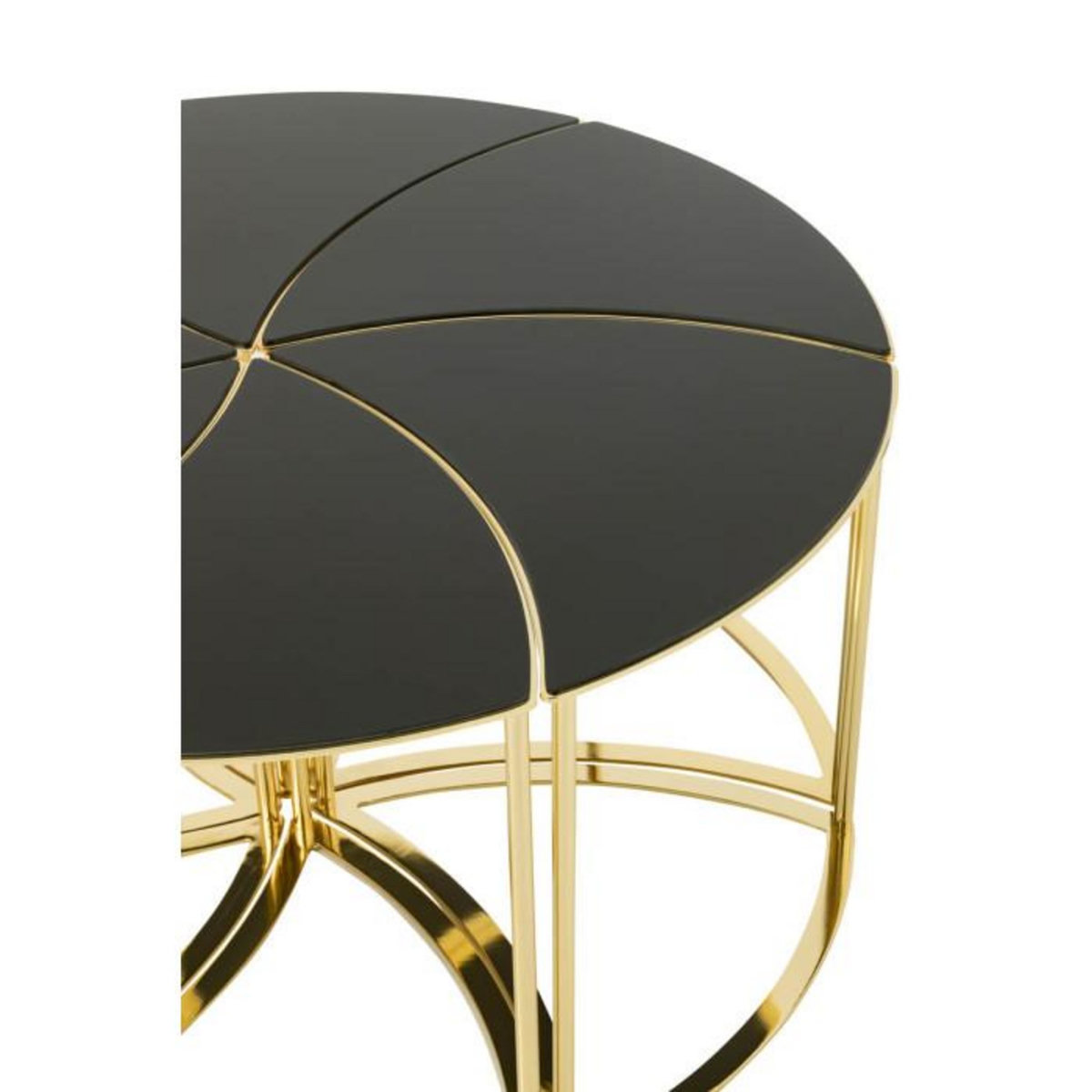 Paris Prix Lot de 6 Tables d'Appoint  Tornado  48cm Or