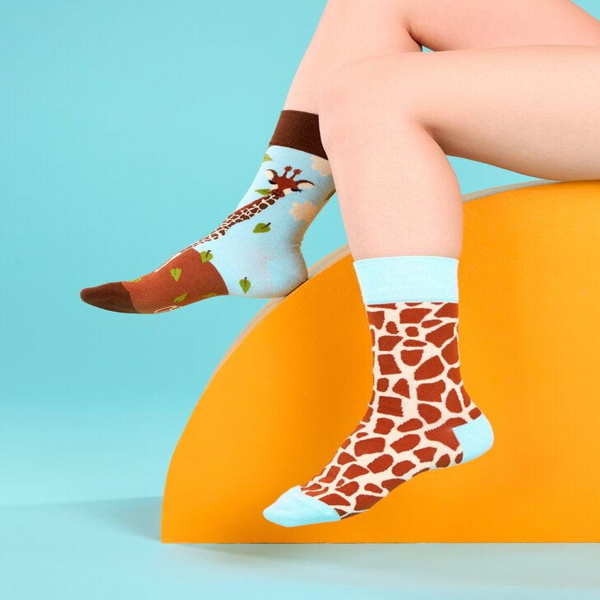 Voir la diapositive 4 : DEDOLES Chaussettes girafe mignonne