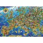 EDUCA Puzzle 500 pièces : La folle Carte d'Europe