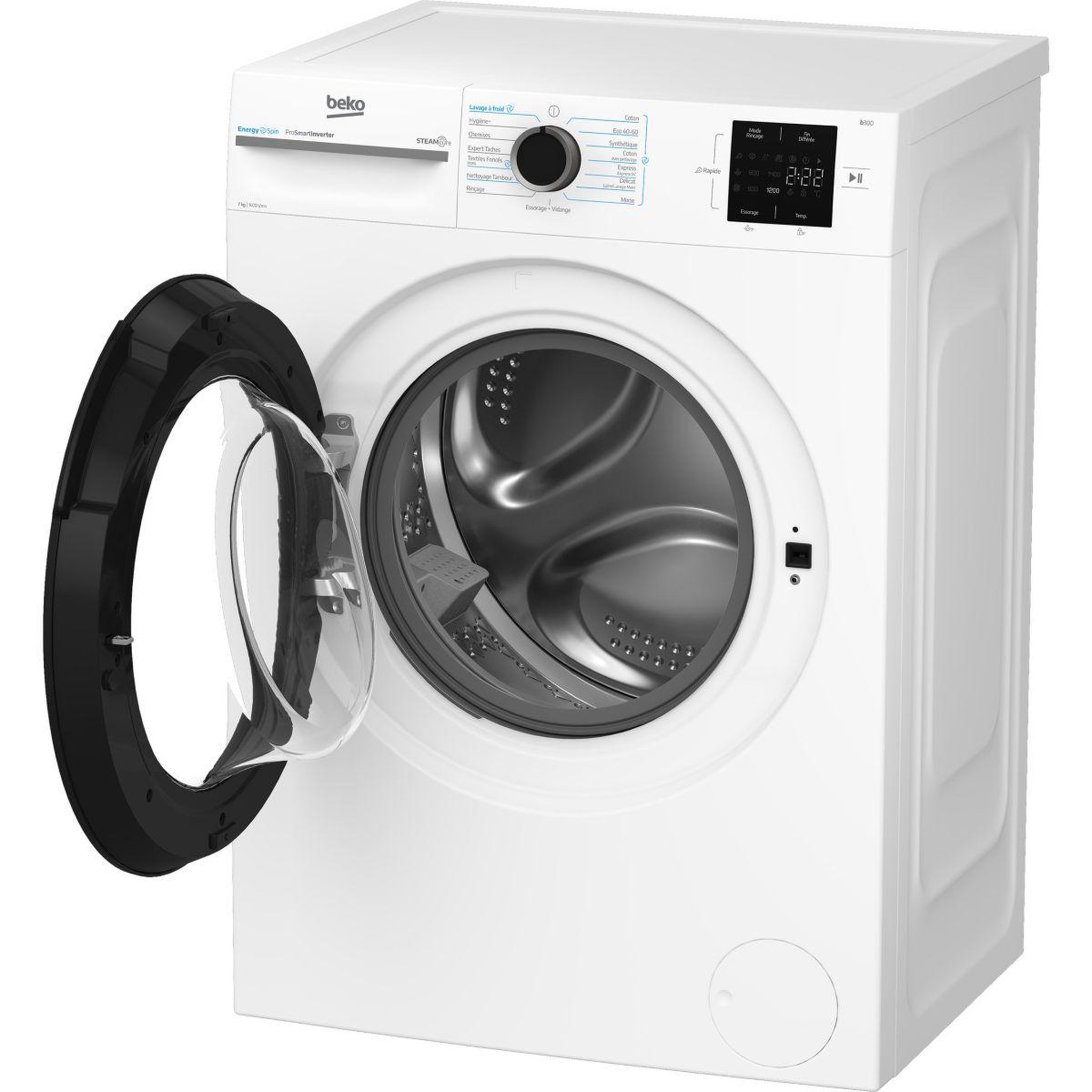 Voir la diapositive 5 : Beko Lave linge compact bm3wfu47411b energy spin