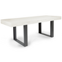 Voir la diapositive 1 : ID MARKET Table à manger extensible rectangle PHOENIX 4-8 personnes bois gris 160-200 cm