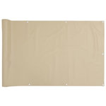 VIDAXL Ecran de balcon Beige 75x300 cm Tissu Oxford