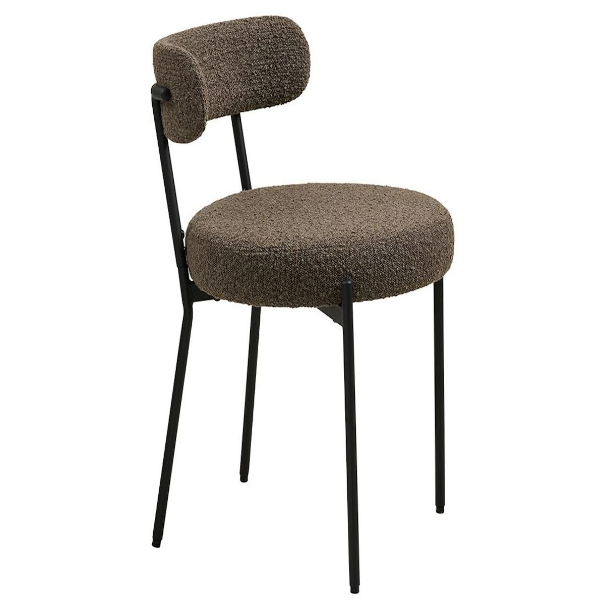 LISA DESIGN Ivanec - lot de 2 chaises - en tissu bouclette
