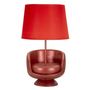 Voir la diapositive 2 : Paris Prix Lampe à Poser Déco  Midcentury  43cm Rouge