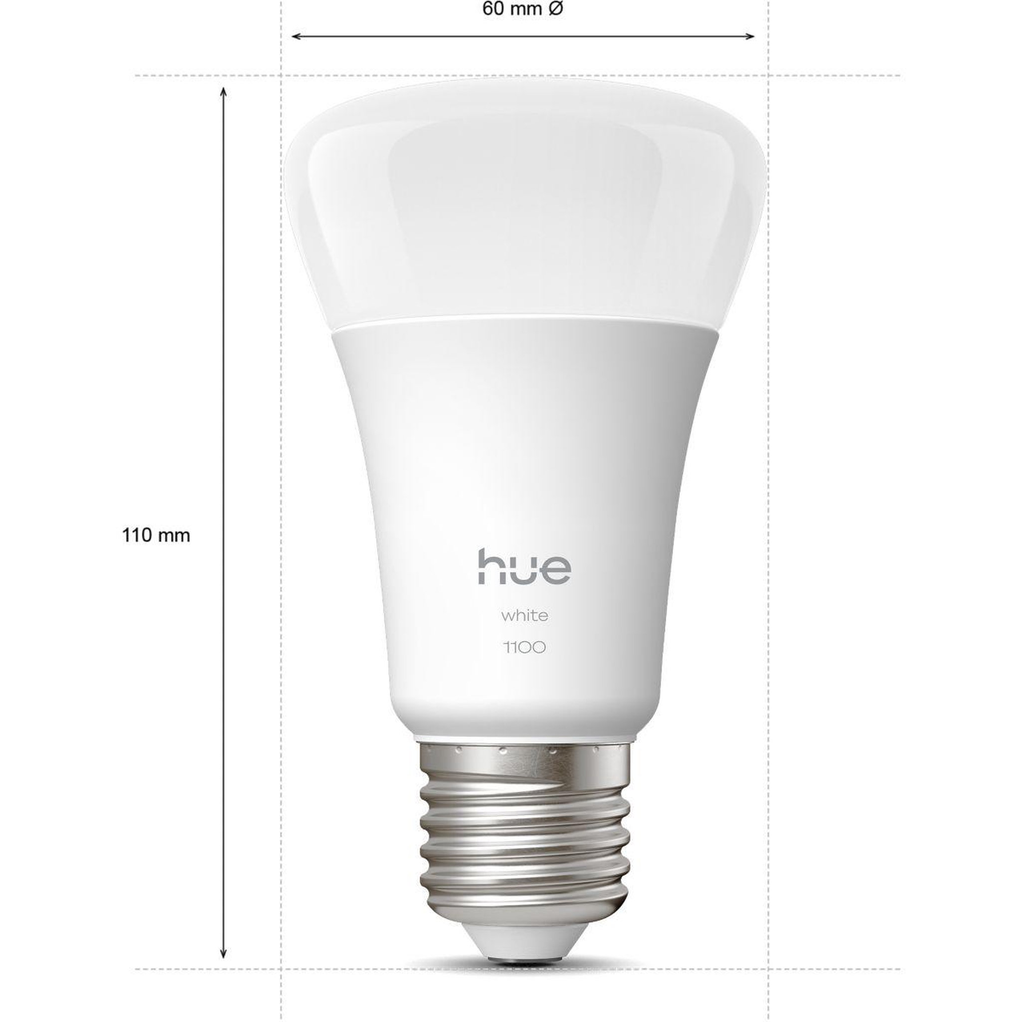 Voir la diapositive 3 : PHILIPS HUE Ampoule LED connectée E27 White 75W pack de 2