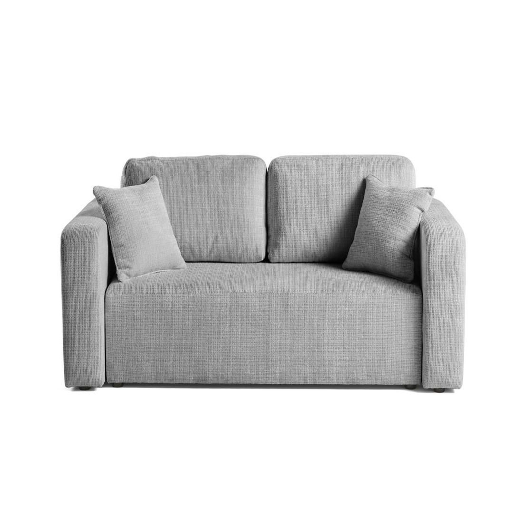 Voir la diapositive 1 : BEST MOBILIER Miro - canapé droit 2 places - en velours texturé