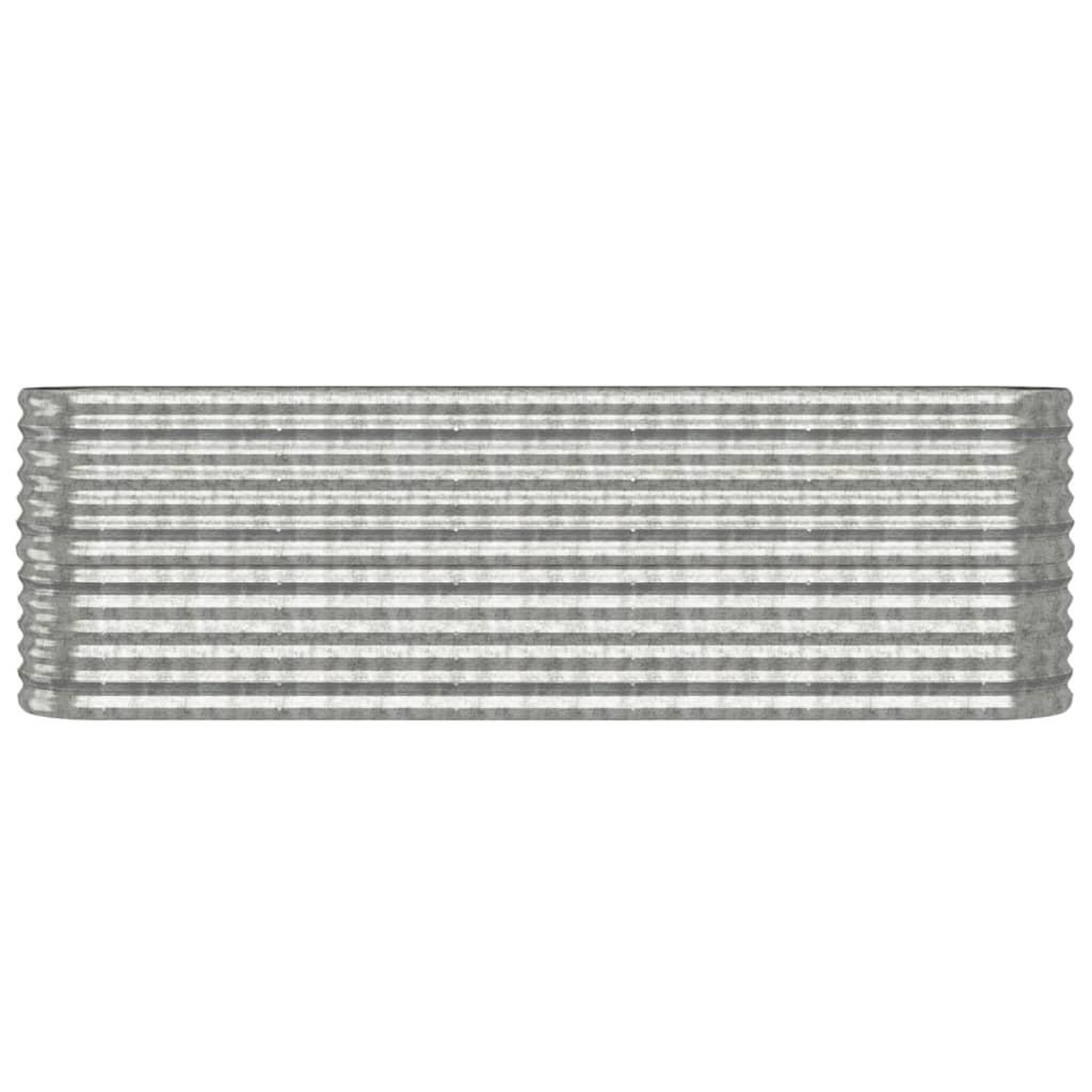 Voir la diapositive 3 : VIDAXL Lit sureleve de jardin Acier enduit de poudre Argente