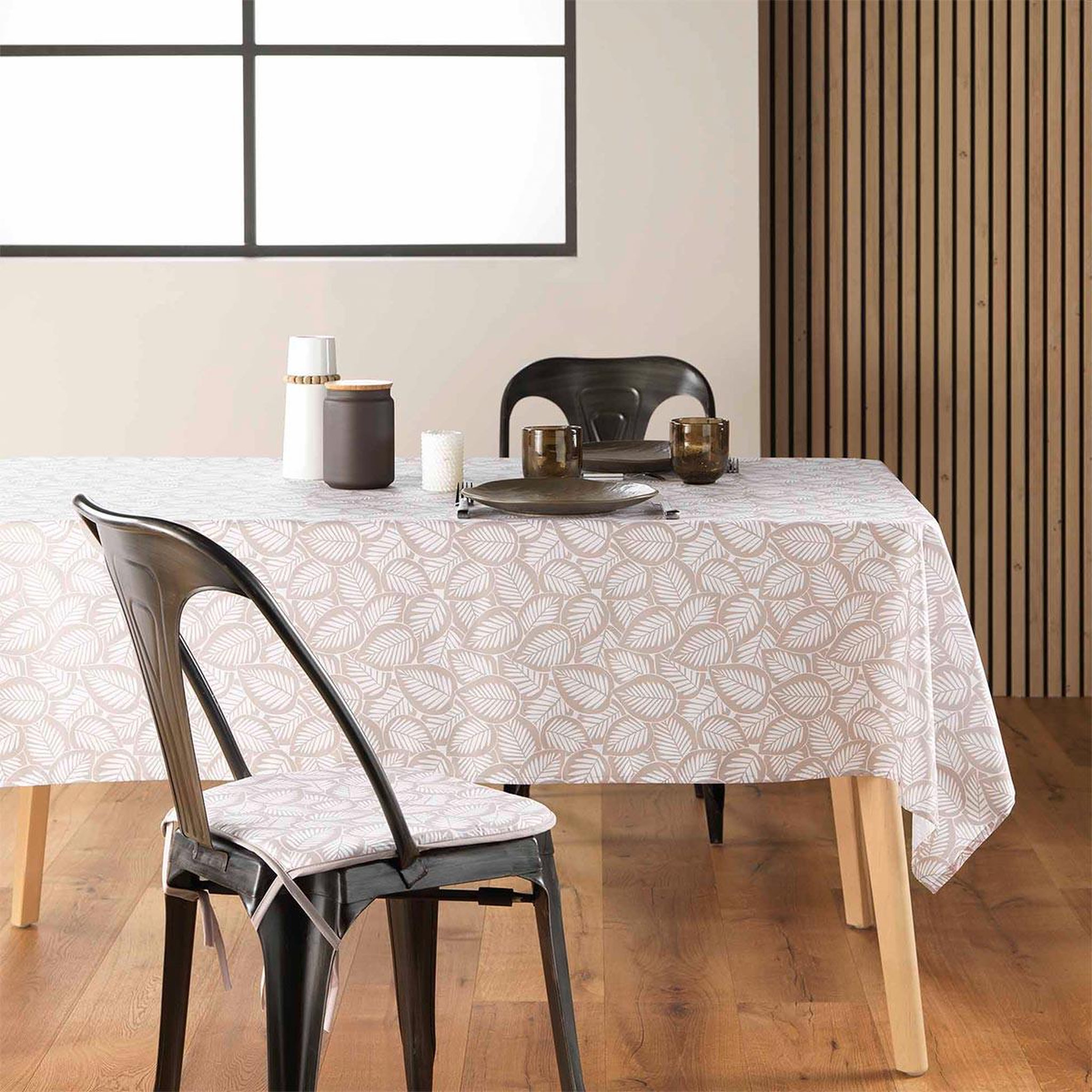 Voir la diapositive 4 : Douceur d'Intérieur Nappe en microfibre  divany  140x240cm naturel