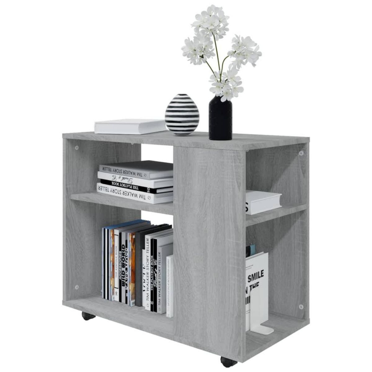 VIDAXL Table d'appoint Sonoma gris 70x35x55 cm Bois d'ingenierie