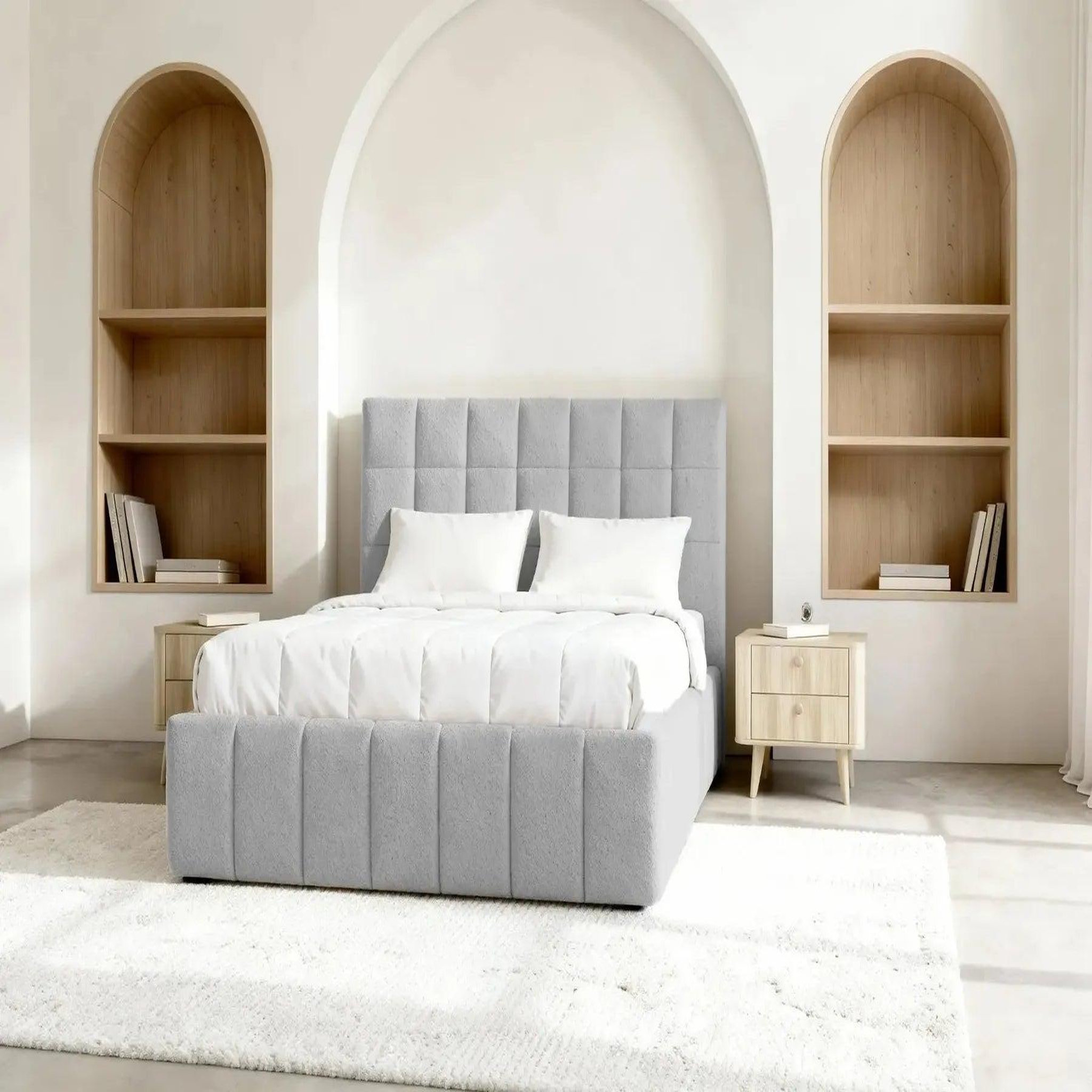 Voir la diapositive 4 : CASANOVA PARIS Florence - lit coffre tissu chenille