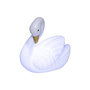 Voir la diapositive 2 : Atmosphera Kids Veilleuse Enfant  Cygne  14cm Blanc