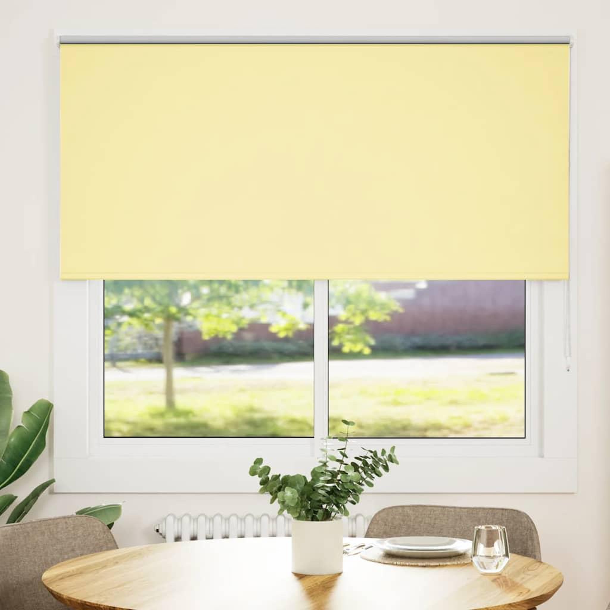 Voir la diapositive 2 : VIDAXL Store enrouleur occultant jaune largeur du tissu 146,6 cm