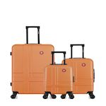 SWISS KOPPER SWISS KOPPER - LOT DE 3 - Valises grand format, cabine et cabine XXS USTER. Coloris disponibles : Bleu, Gris, Beige, Orange, Rose, Noir, Vert