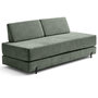 Voir la diapositive 5 : BEST MOBILIER Brescia - banquette 3 places convertible en tissu velours relief