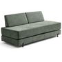 Voir la diapositive 5 : BEST MOBILIER Brescia - banquette 3 places convertible en tissu velours relief