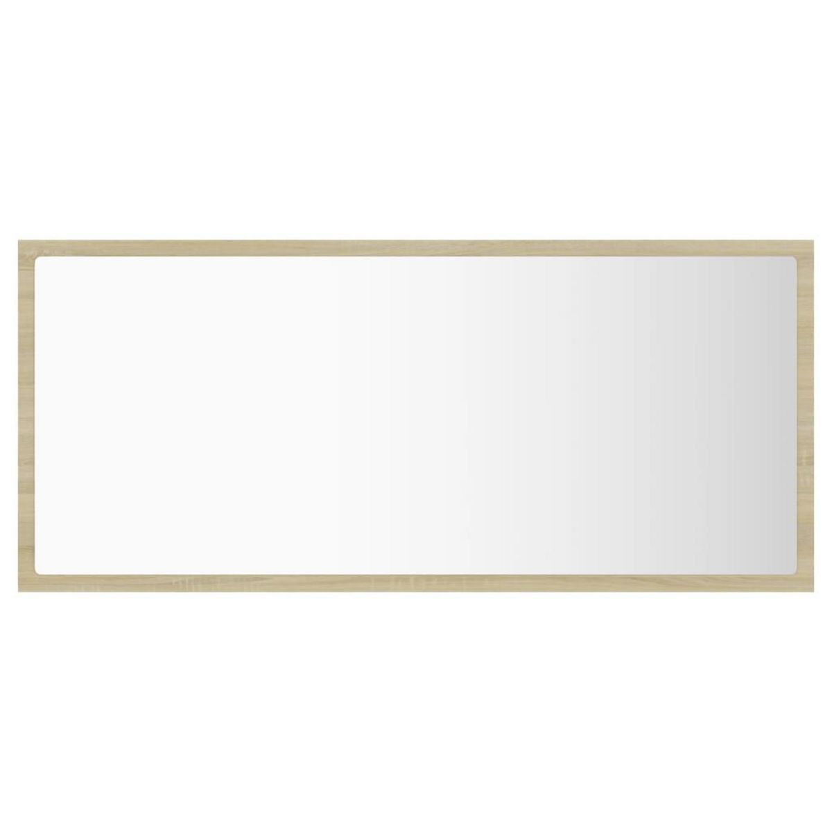 VIDAXL Miroir LED de salle de bain Chene sonoma 90x8,5x37 cm Acrylique