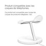 Voir la diapositive 2 : Belkin Chargeur induction Qi2 Blanc 3 en 1