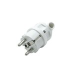 CENTRALE BRICO Fiche électrique mâle 2 pôles + terre, 16 A