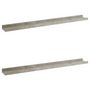 Voir la diapositive 2 : VIDAXL Etageres murales 2 pcs Gris beton 80x9x3 cm
