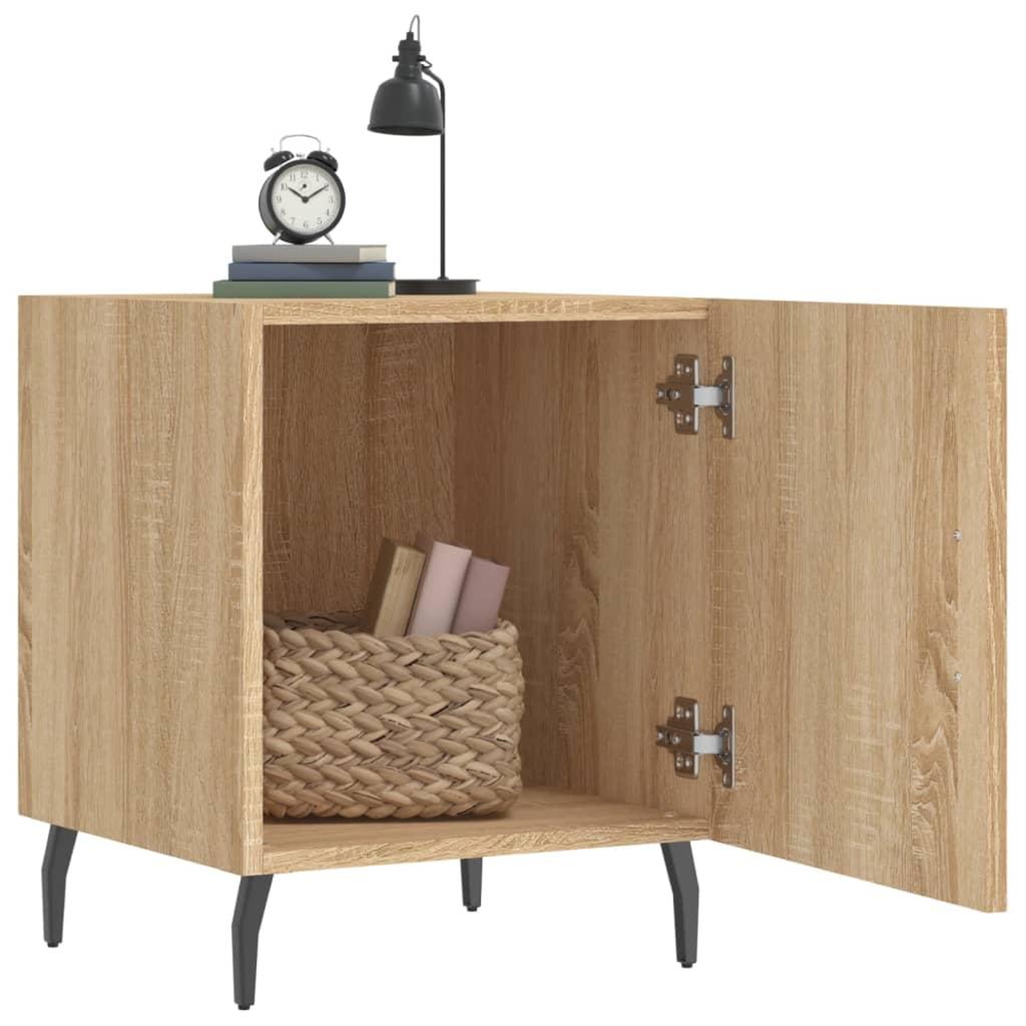 Voir la diapositive 3 : VIDAXL Tables de chevet 2 pcs chene sonoma 40x40x50 cm bois ingenierie