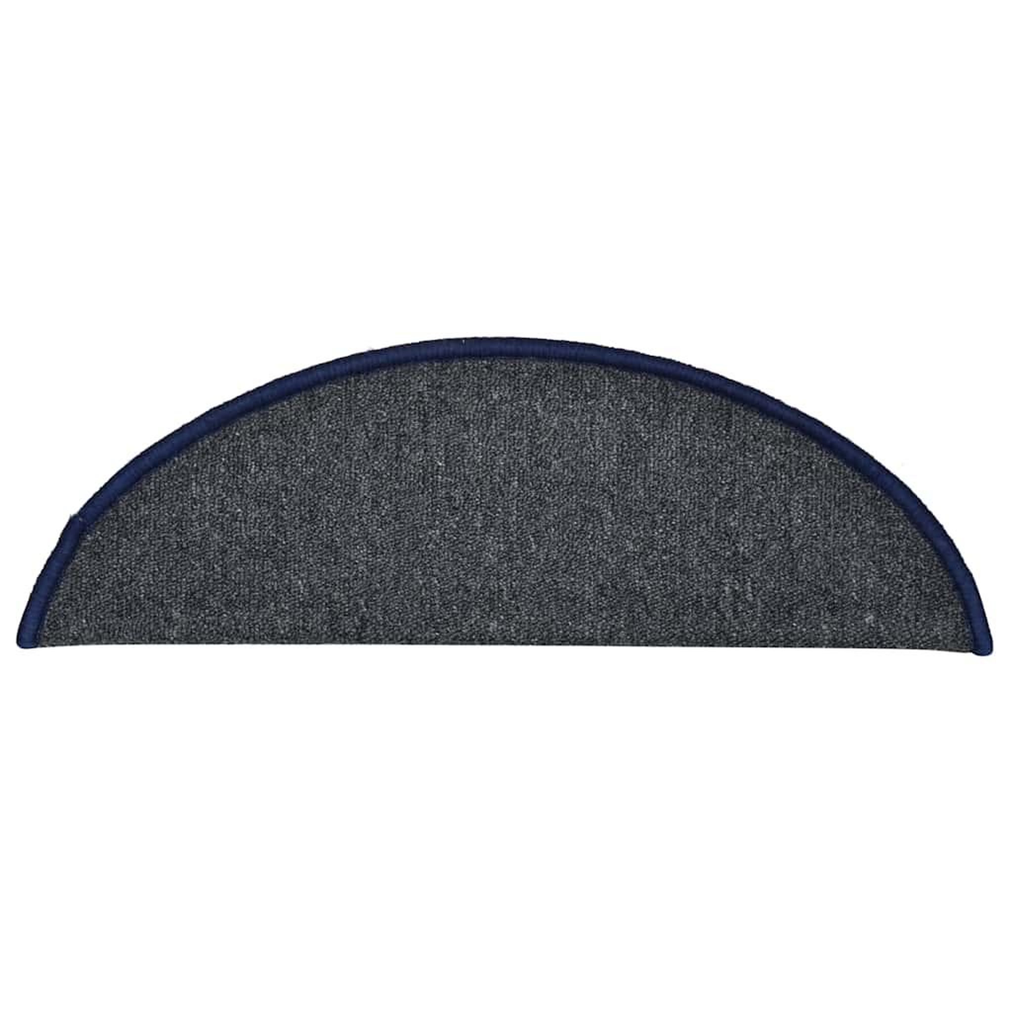 Voir la diapositive 4 : VIDAXL Tapis d'escalier 30 pcs gris fonce et bleu 56x17x3 cm