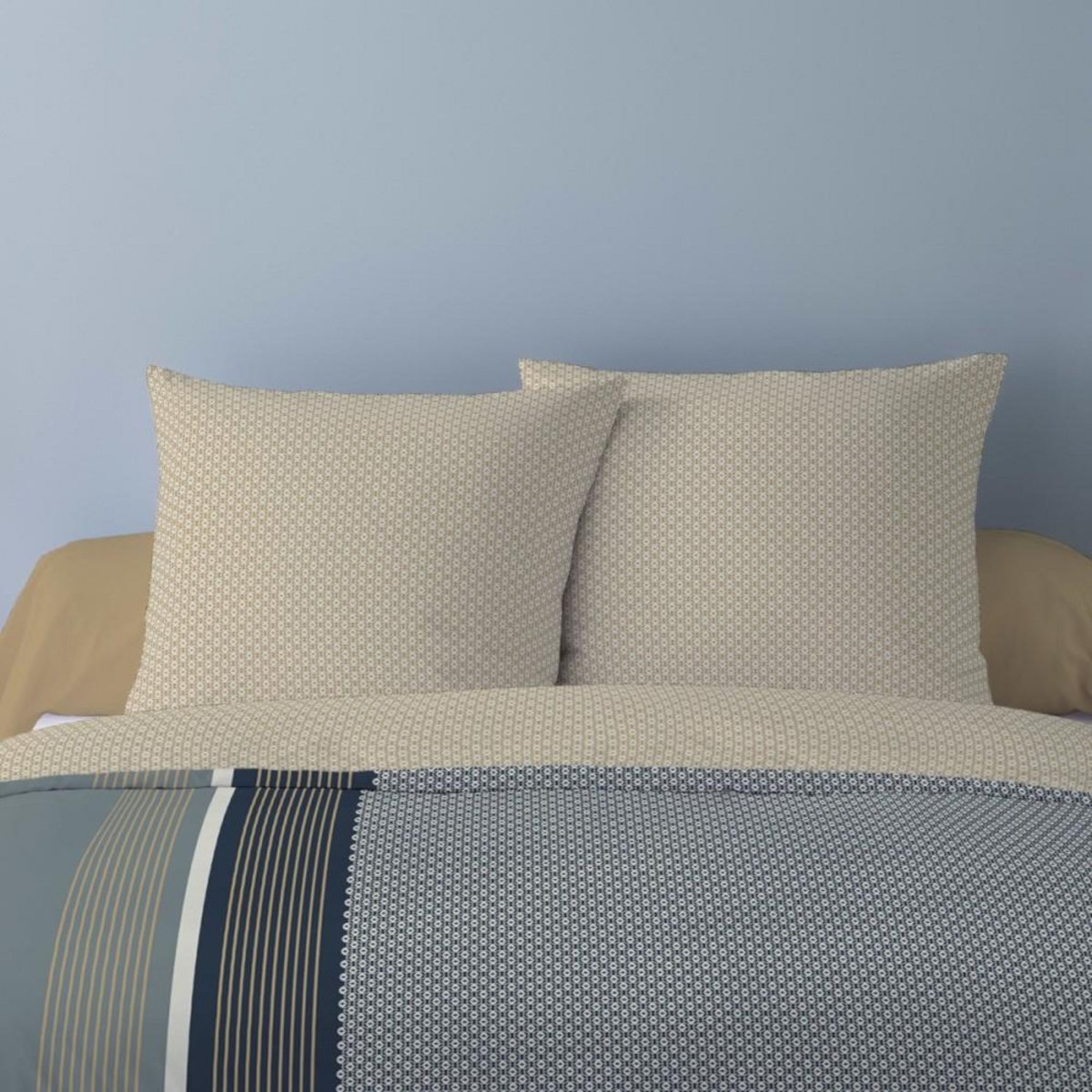 Dourev Housse de couette 240x220 JIRO + 2 taies matière Polaire