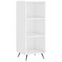 Voir la diapositive 5 : VIDAXL Buffet haut Blanc brillant 34,5x34x180 cm Bois d'ingenierie
