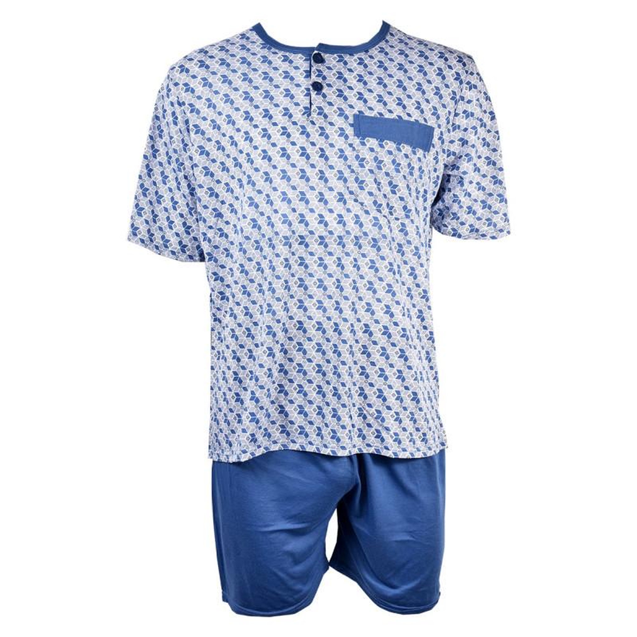Voir la diapositive 1 : OZABI Pyjama Court Homme ECO HOMEWEAR