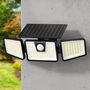 Voir la diapositive 2 : Lumisky Lot de 4 spots solaires avec détecteur FALCON Noir Plastique 800LM